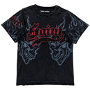 Rebel Minds Kids 'Saint' Rhinestone Shirt (Black) 614-11806 - FRESH N FITTED