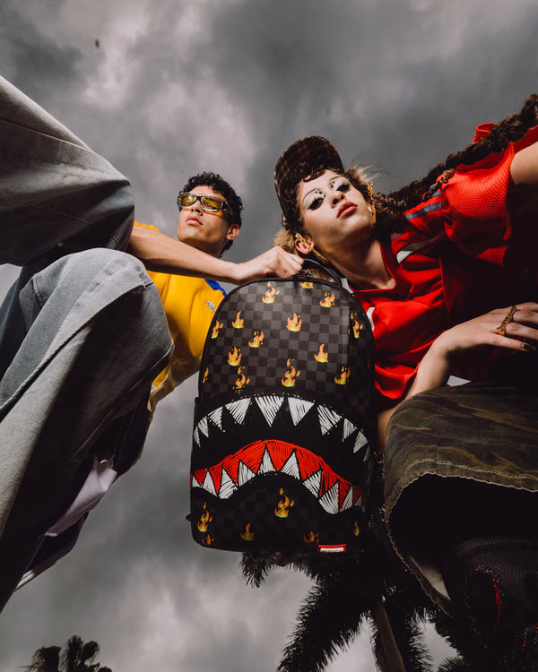 SPRAYGROUND 'Super Hot Fire Sharks In Paris' Backpack