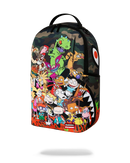sprayground Backpack at fresh n fitted with colorful cartoon character design on a white background