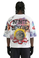 STORM88 Washed 3/4 Sleeve Cropped Tee (White) ST8-012 - FRESH N FITTED