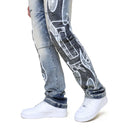 Smoke Rise 'Unbreakable' Denim (Hazel Blue) JP25626 - FRESH N FITTED