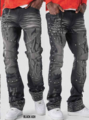 Taker 'Metal studed' &nbsp;Premium stretch Stack Denim&nbsp;