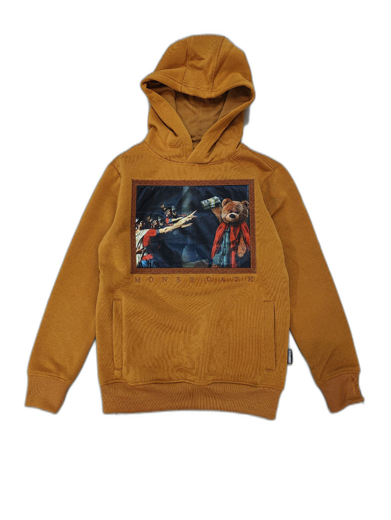 Rebel Minds Kids 'Money Oath' Hoodie (Timber) 832-363B - Fresh N Fitted Inc