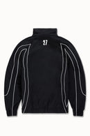 SYIP 'Hooligan Track Jacket' W/ Hood Removable (Black) 8807H - FRESH N FITTED