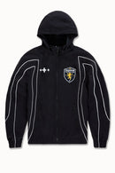 SYIP 'Hooligan Track Jacket' W/ Hood Removable (Black) 8807H - FRESH N FITTED