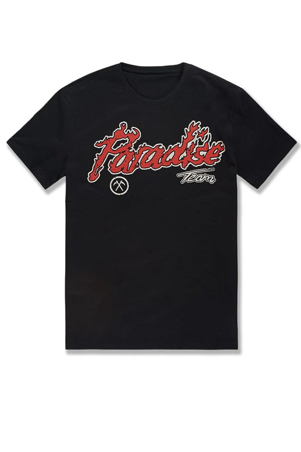 Jordan Craig "Paradise Tour" T-Shirt (Black) 9100 - FRESH N FITTED-2 INC