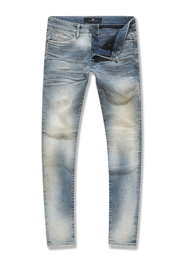 Sean - High Contrast wash Denim (smokey haze) JS1172 - Fresh N Fitted Inc