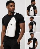 Mint Crocodile Sling Bag (White)