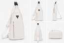 Mint Crocodile Sling Bag (White)