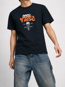 R3TRO WORLD 'Good Vibes' T-Shirt In Black