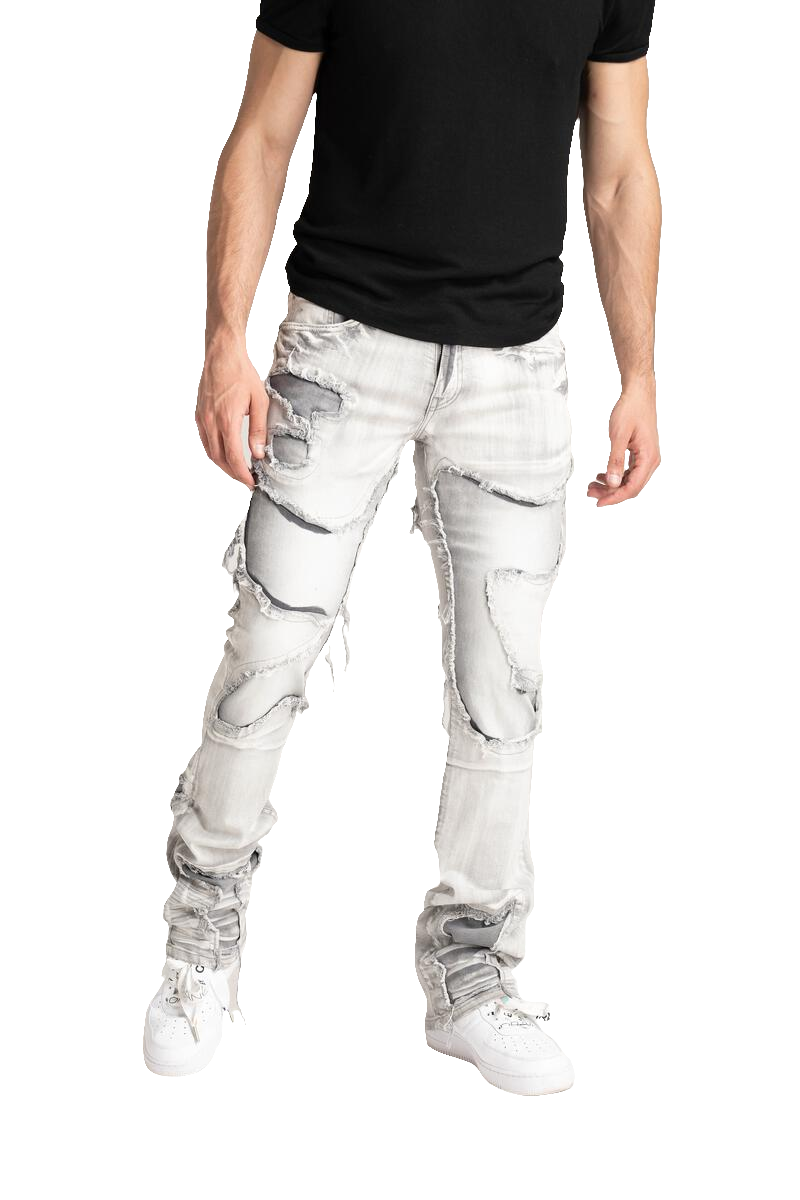 Taker 'Continuous R&R' Stack Denim (Ice Gray) B2083