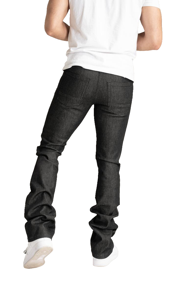 Taker 'Raw Fabric' Stack Denim (Raw Black) B2067