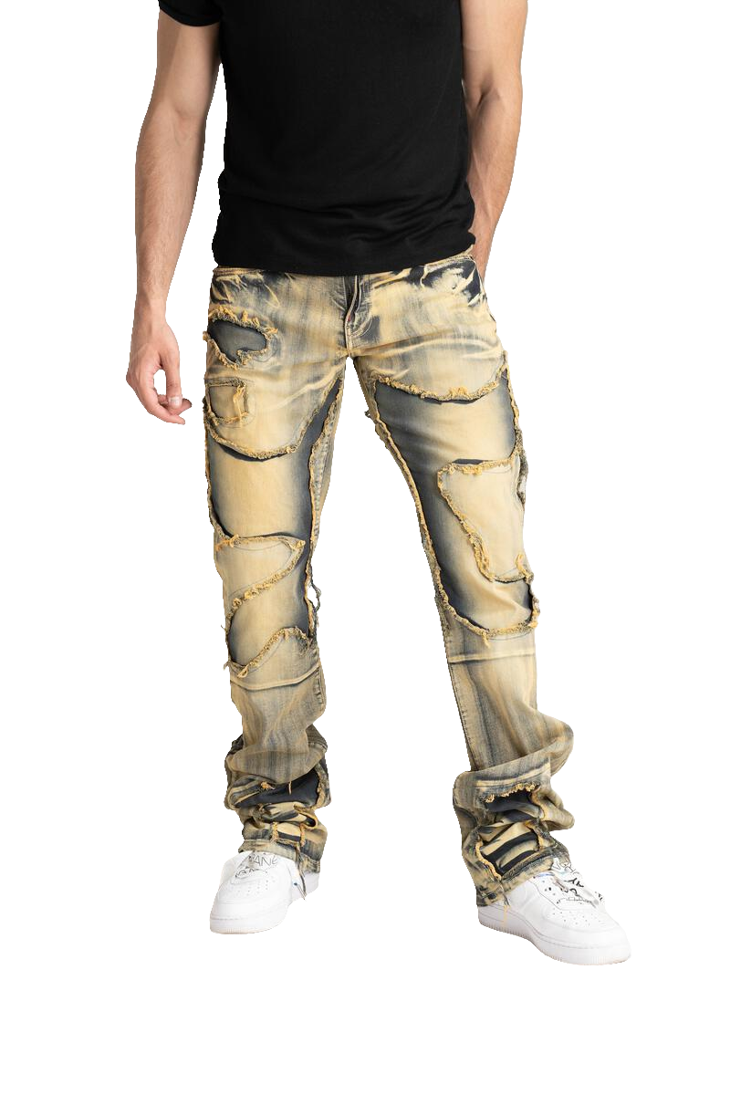 Taker 'Continuous R&R' Stack Denim (Taupe) B2083