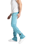 Taker 'Side Zipper' Stack Denim (Bay Blue) B2064 - FRESH N FITTED