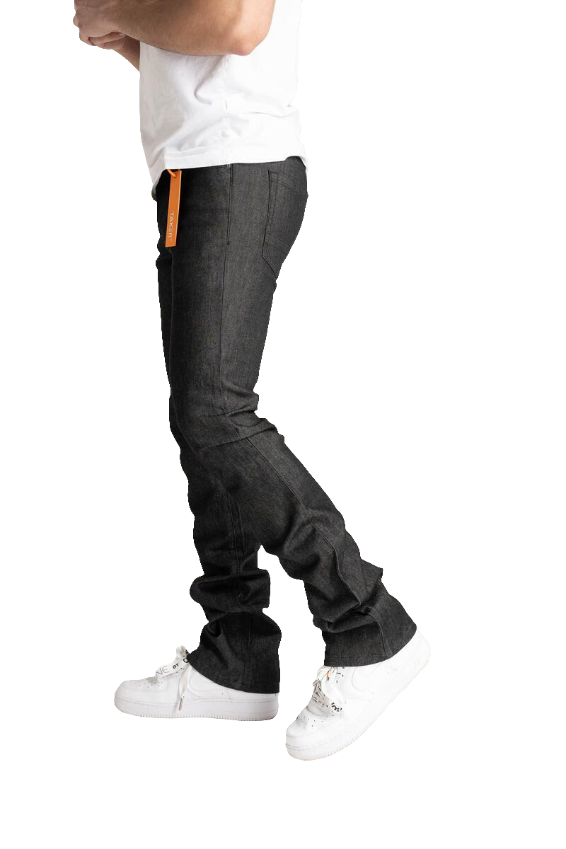 Taker 'Raw Fabric' Stack Denim (Raw Black) B2067