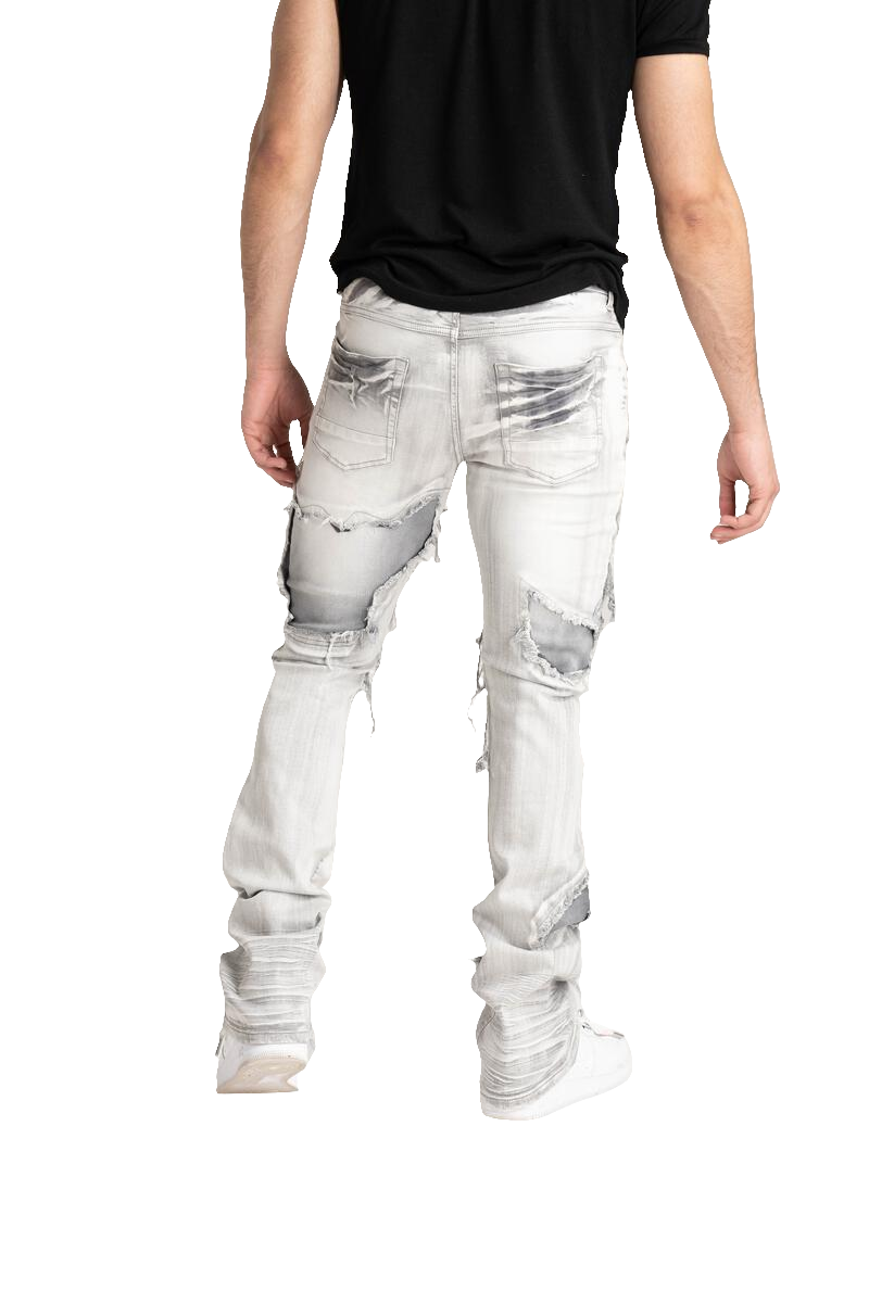 Taker 'Continuous R&R' Stack Denim (Ice Gray) B2083