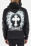 Rebel Minds 'Cross FZ' Zip Up Hoodie (Black) 152-328 - FRESH N FITTED