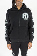 Rebel Minds 'Cross FZ' Zip Up Hoodie (Black) 152-328 - FRESH N FITTED