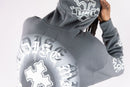 Rebel Minds 'Cross FZ' Zip Up Hoodie (DK Grey) 152-328 - FRESH N FITTED
