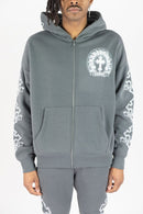 Rebel Minds 'Cross FZ' Zip Up Hoodie (DK Grey) 152-328 - FRESH N FITTED