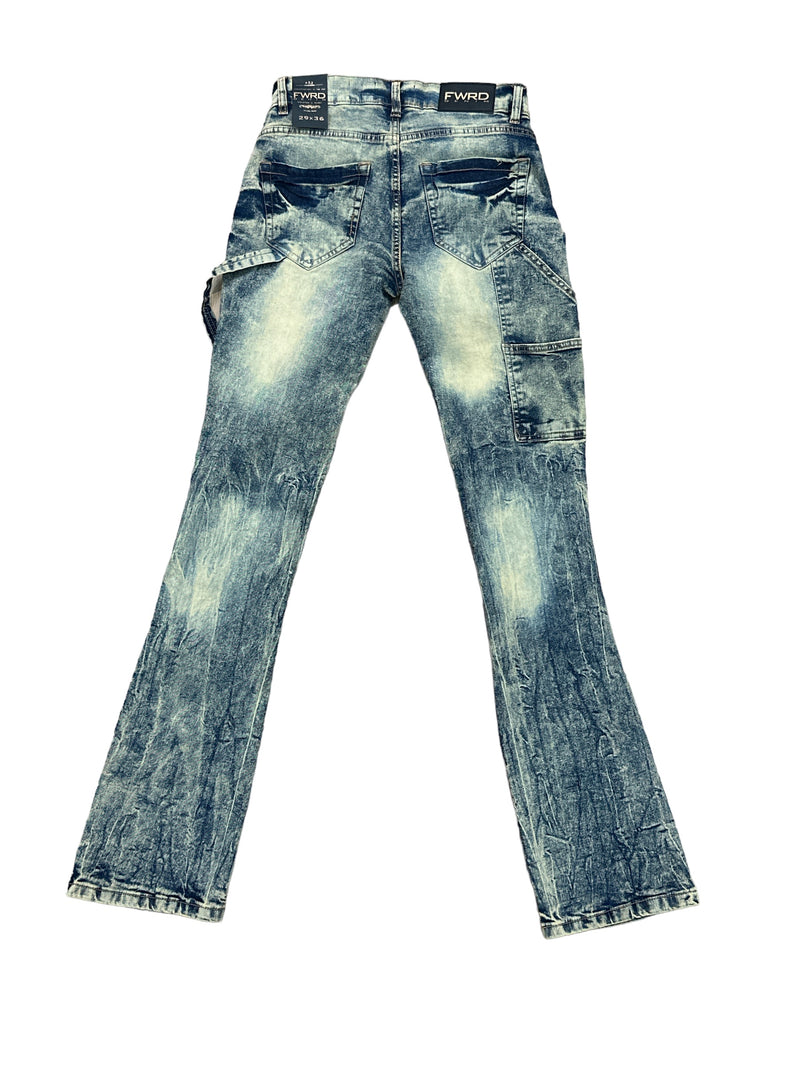 FWRD 'Distressed Carpenter' Stacked Denim (Lt.Tint) FW-33898A - Fresh N Fitted Inc