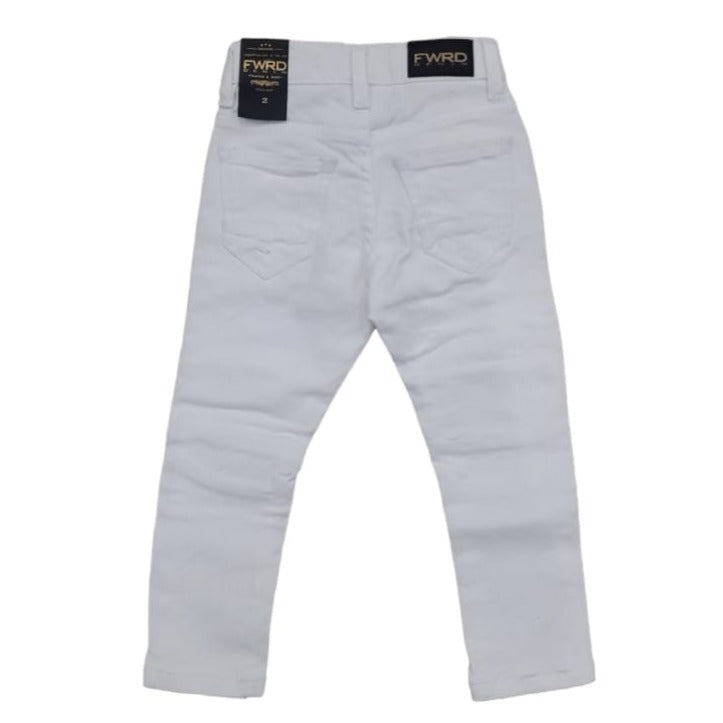 FWRD Kids Moto Denim (White) FW-33574K/LK - Fresh N Fitted Inc