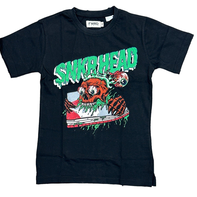 FWRD Kids 'Sneaker Head' T-Shirt (Black) FW-180370K/LK - Fresh N Fitted Inc