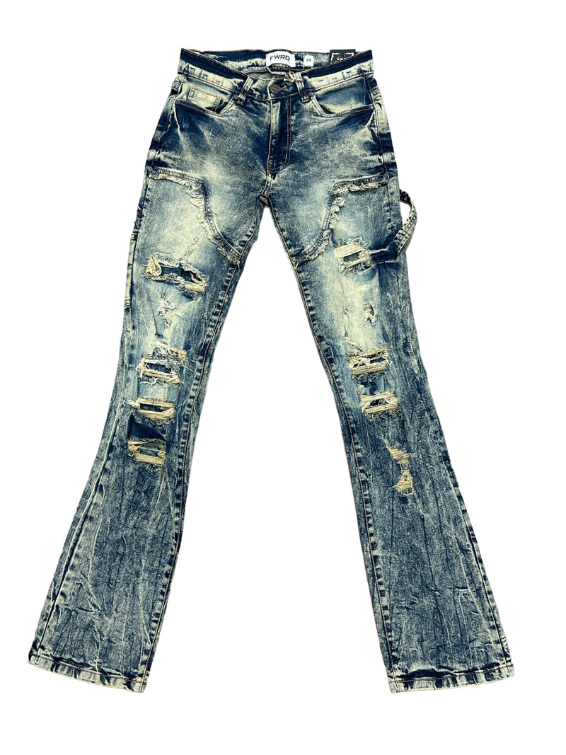 FWRD 'Distressed Carpenter' Stacked Denim (Lt.Tint) FW-33898A - Fresh N Fitted Inc