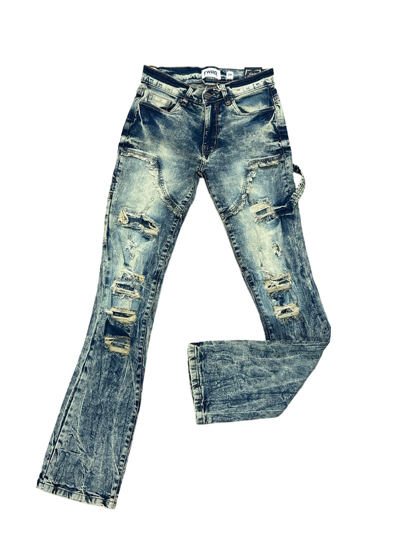 FWRD 'Distressed Carpenter' Stacked Denim (Lt.Tint) FW-33898A - Fresh N Fitted Inc