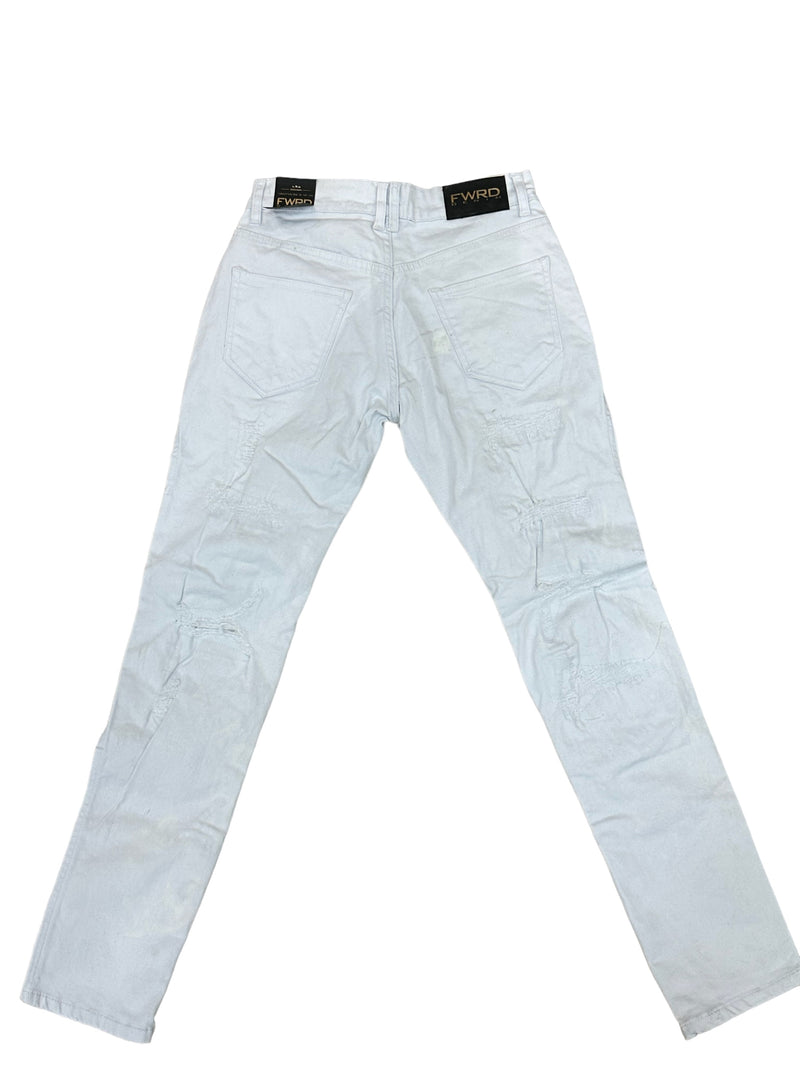 FWRD 'Bolt' True Stacked Denim (White) FW-33895A - Fresh N Fitted Inc