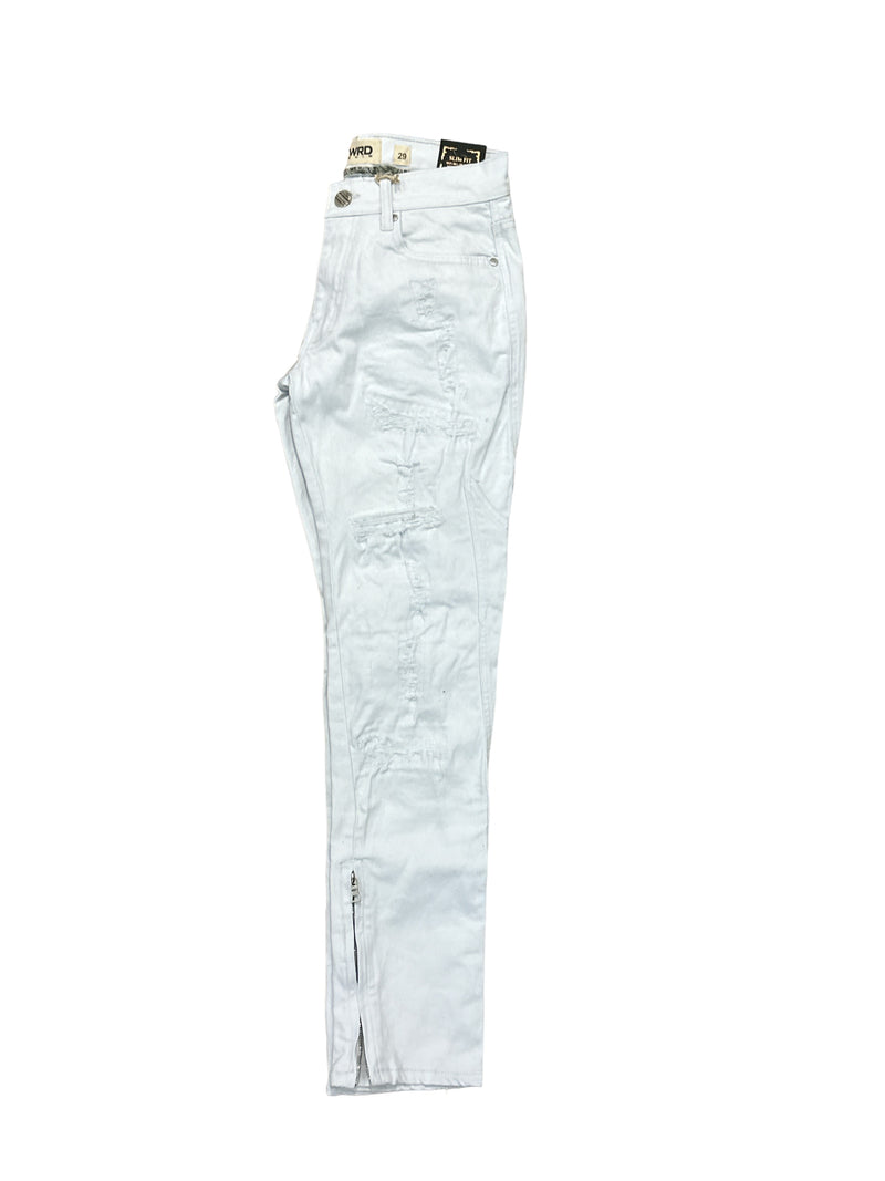 FWRD 'Bolt' True Stacked Denim (White) FW-33895A - Fresh N Fitted Inc