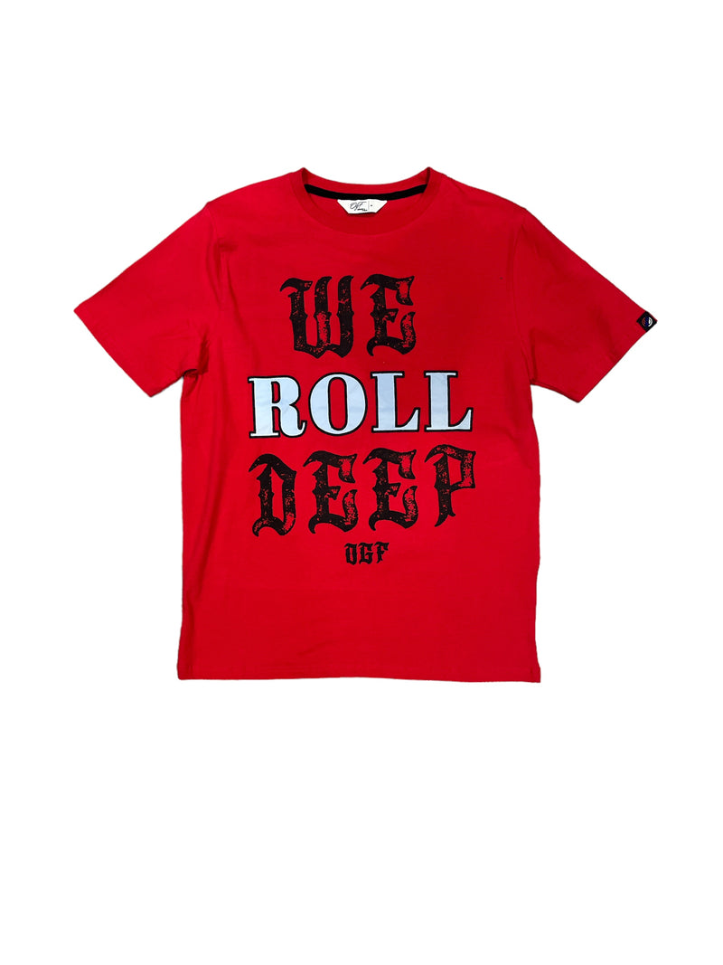 Original Fables 'Rolling Deep' T-Shirt (Red) T335A - Fresh N Fitted Inc