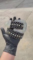Post Human Multi Color Rhinestone Belt