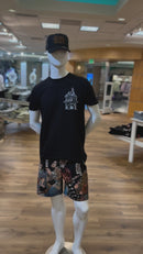 Rebel Minds 'RBL Samurai' Tapestry Shorts (Black) 151-936