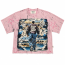 BKYS 'Fear No Man' Cropped Rhinestone T-Shirt (Pink) T1496 - FRESH N FITTED