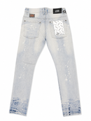 Copper Rivet Rip & Repair Denim pants In LSB 513025 - FRESH N FITTED