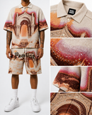 Rebel Minds 'Paradise' Tapestry Shirt (Khaki) 610-12705 - FRESH N FITTED