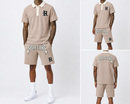 Rebel Minds 'Spartans Washed' Polo T-Shirt (Taupe) 610-11626 - FRESH N FITTED