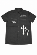 Switch Turbo Woven Shirt Black SS5309 - FRESH N FITTED
