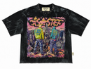Men's BKYS Disaster Cropped Rhinestone T-Shirt In Black T1532 - FRESH N FITTED