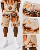 Rebel Minds 'Paradise' Tapestry Shorts (Khaki) 610-12905 - FRESH N FITTED