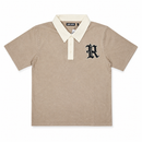 Rebel Minds 'Spartans Washed' Polo T-Shirt (Taupe) 610-11626 - FRESH N FITTED