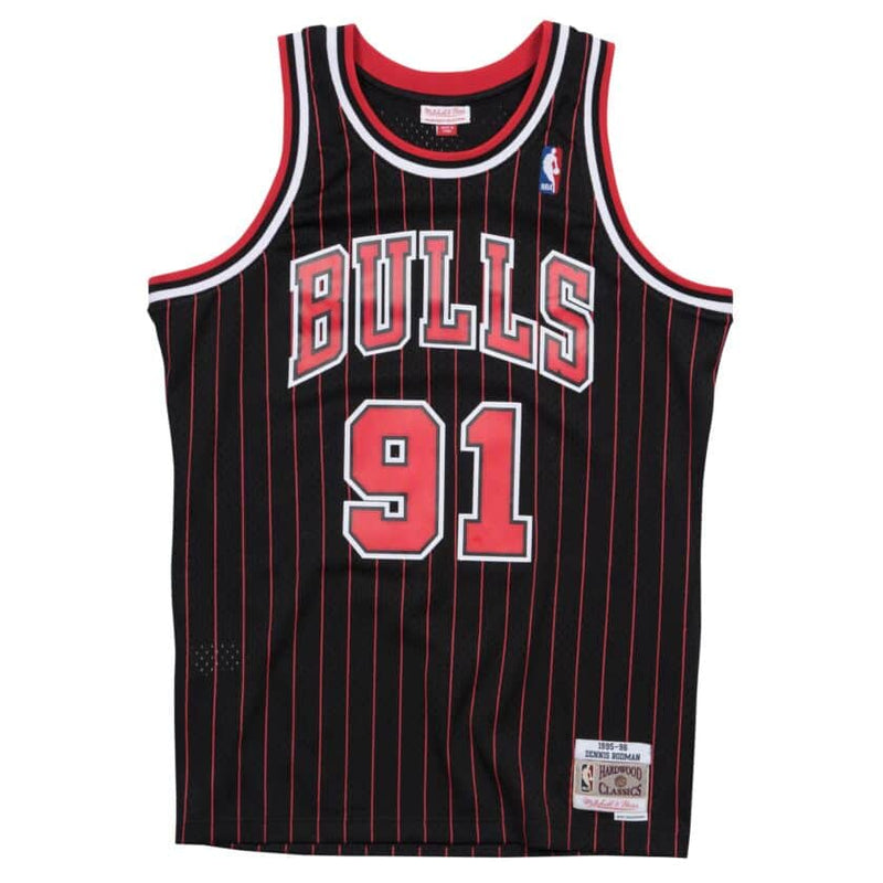 Mitchell & Ness Chicago Bulls '1995-1996 Dennis Rodman' NBA Legacy Jersey (Black) SMJYGS18150 - Fresh N Fitted Inc