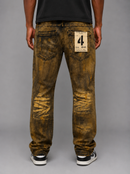 FWRD Washout Relaxed Straight Denim jeans in Ice Tint, featuring a light blue streetwear style with a casual fit.
