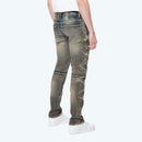 Smoke Rise 'Slim Lightning Effect' Denim Zinc Blue JP24506 - FRESH N FITTED