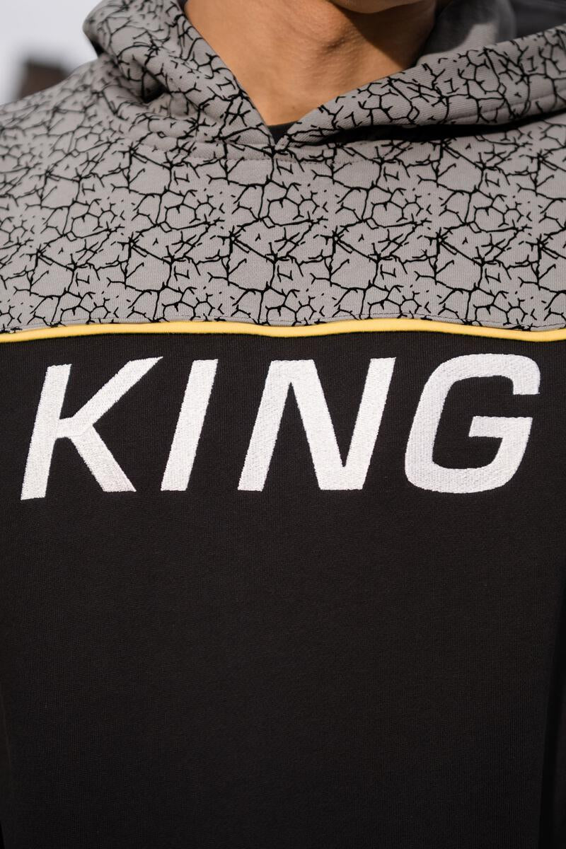 King 'Tennyson' Tracksuit Hoodie (Black/Elephant) AW21-TTTBY - Fresh N Fitted Inc