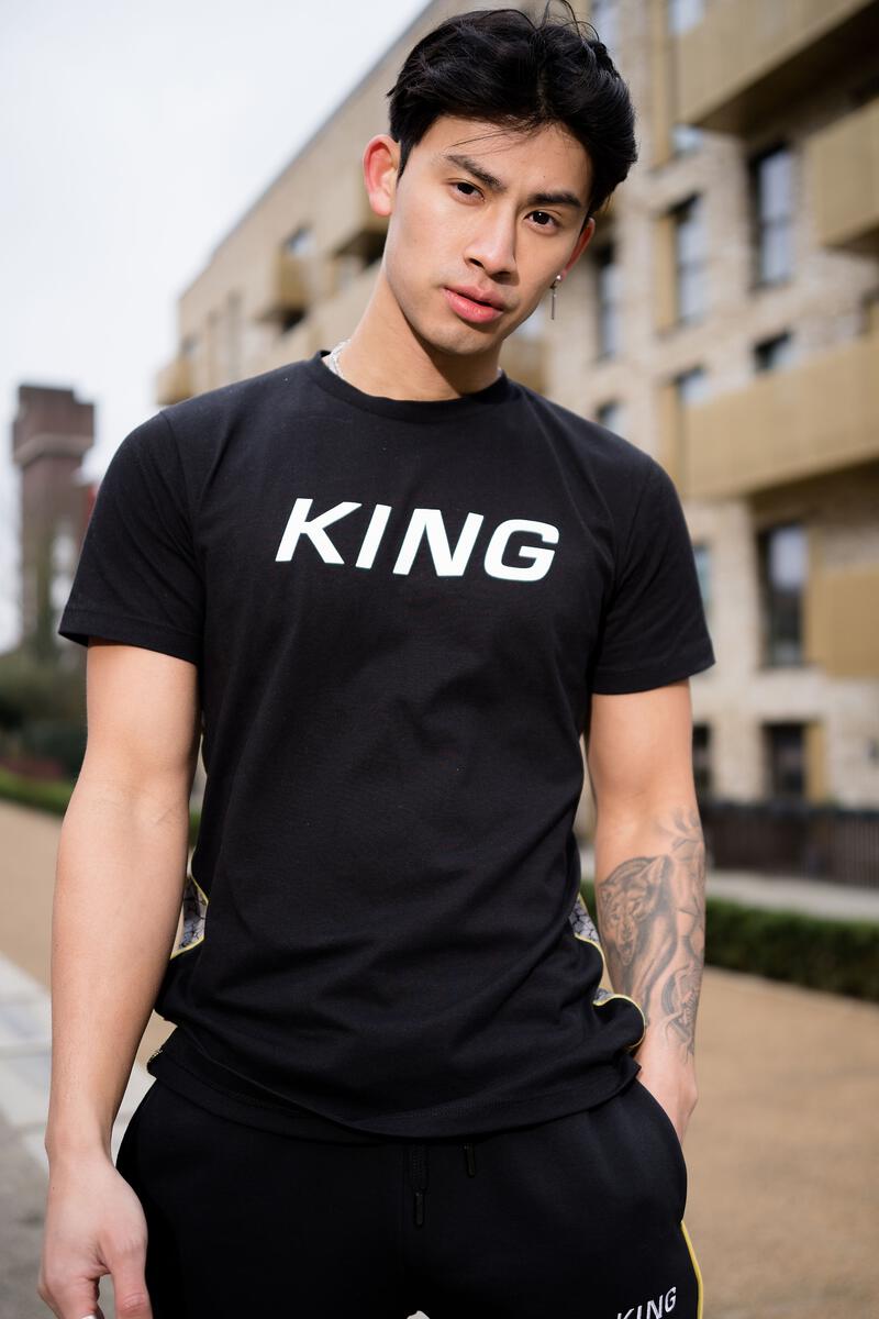 King 'Tennyson' T-Shirt (Black/Elephant) AW21-TTBY - Fresh N Fitted Inc