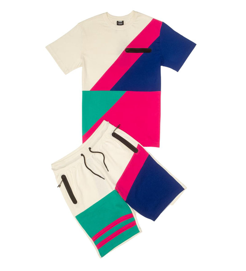 Genuine Color Block T-Shirt (Natural) GN1101 - Fresh N Fitted Inc