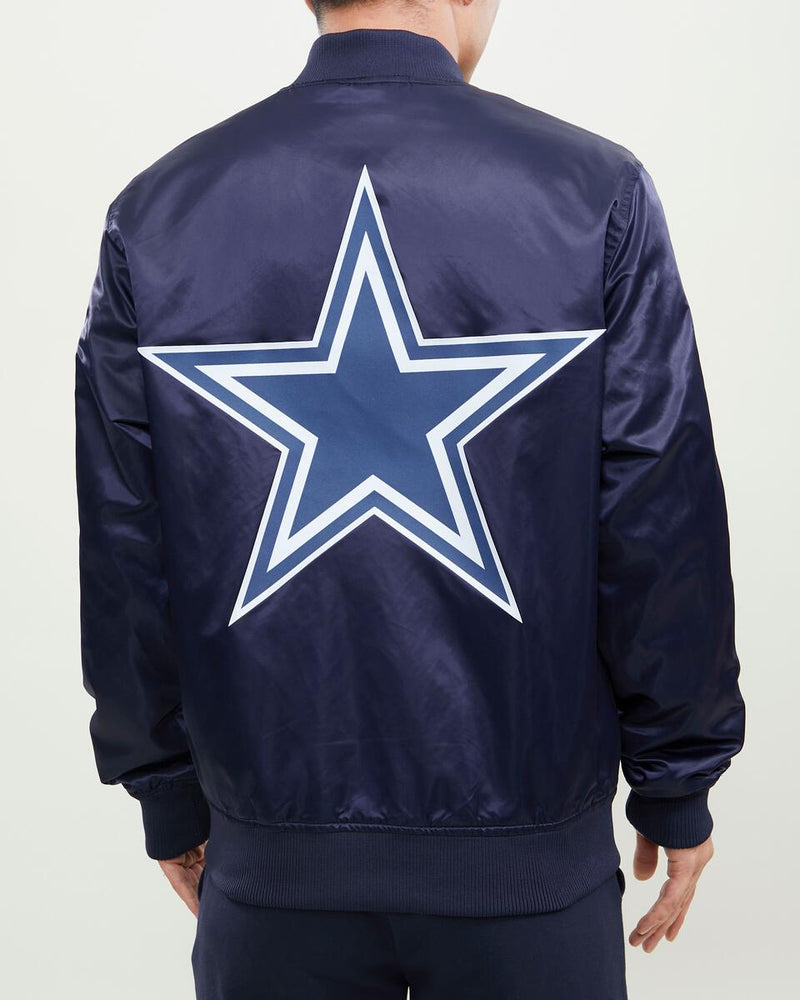 Pro Standard Dallas Cowboys Satin Jacket (Navy) FDC640947 - Fresh N Fitted Inc