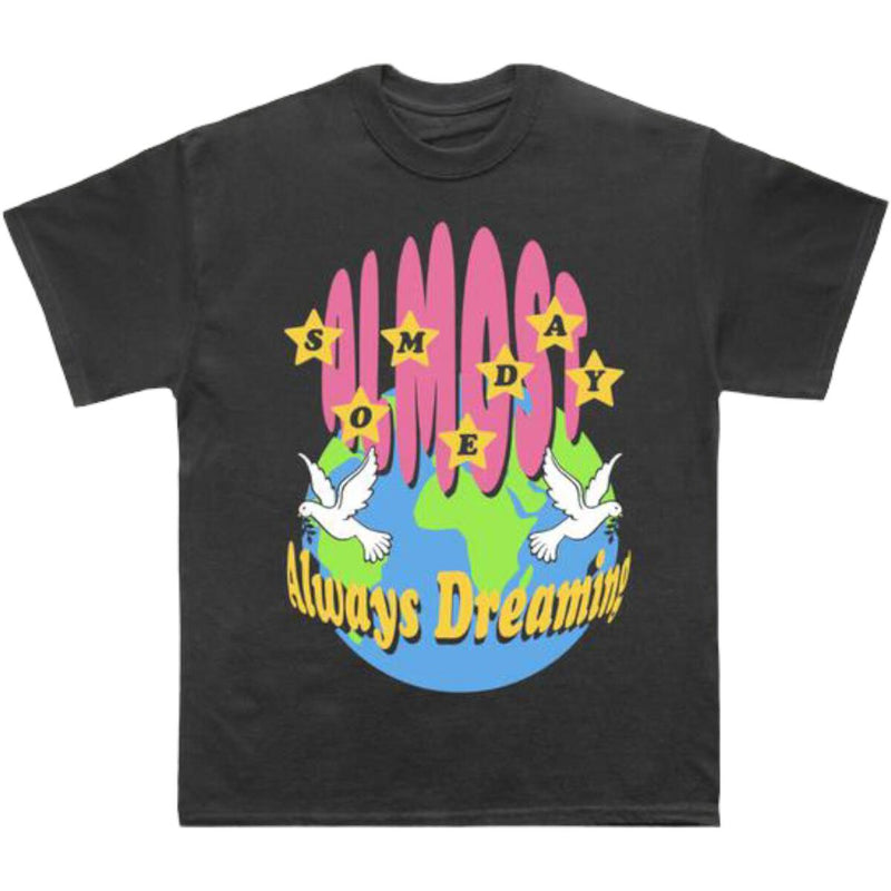 Almost Someday 'Dreaming' T-Shirt (Black) ALSOC2-10 - Fresh N Fitted Inc